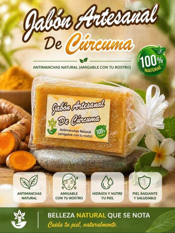 Image of JABON DE CURCUMA ORGANICO /ENVIO GRATIS