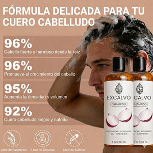 SHAMPOO EXCALVO-FORTALECE Y ESTIMULA EL CRECIMIENTO DEL CABELLO